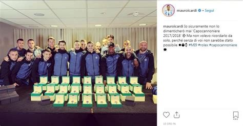 regala rolex ai compagni di squadra|Icardi regala un Rolex a ogni compagno di squadra:.